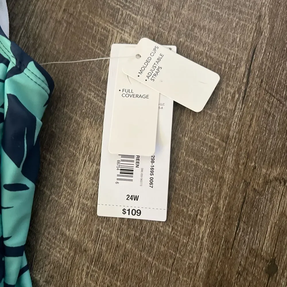 Liz Claiborne Women's Plus Swim‎ Dress-Size 24W